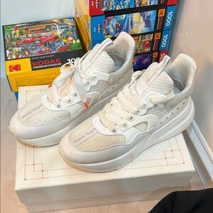 Alexander McQueen Cream Sneakers